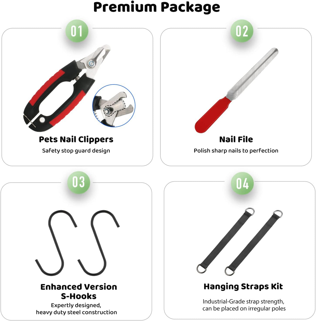 Cat Grooming Hammock Harness Kit