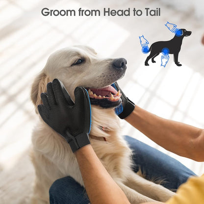 Gentle Pet Grooming Glove Pair