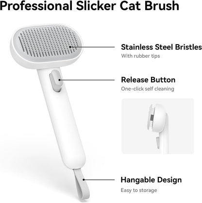 Self-Cleaning Pet Slicker Brush